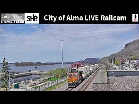Live webcam view of Cámara ferroviaria de Alma, río Misisipi