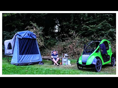 KURZURLAUB im MÜNSTERLAND | Unterwegs mit QUADVELO und ZELTANHÄNGER |  B-Turtle Steinfurt 4K