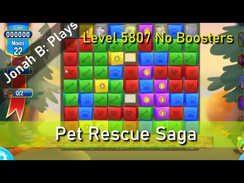 Pet Rescue Saga Level 5807 No Boosters