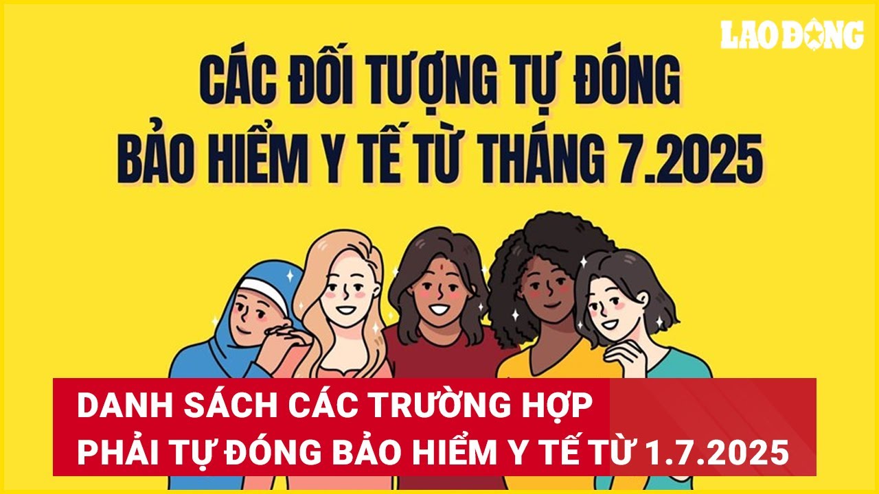 Danh sách các trường hợp phải tự đóng bảo hiểm y tế từ 1.7.2025