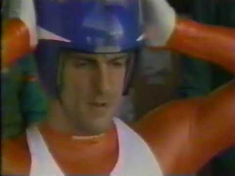 1992 Men's Luge Albertville, France Heat 1 with Georg Hackl interview