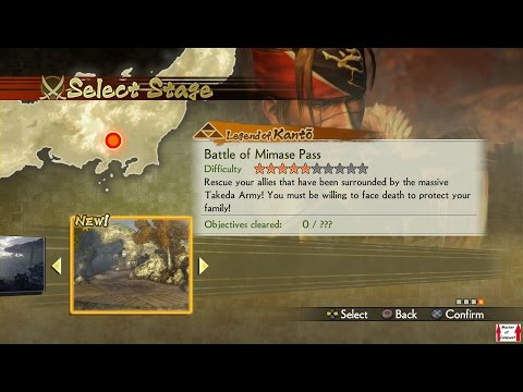 Samurai Warriors 4 Campaign Walkthrough (PS4) Legend of Kanto Part 4 - Battle of Mimase Pass