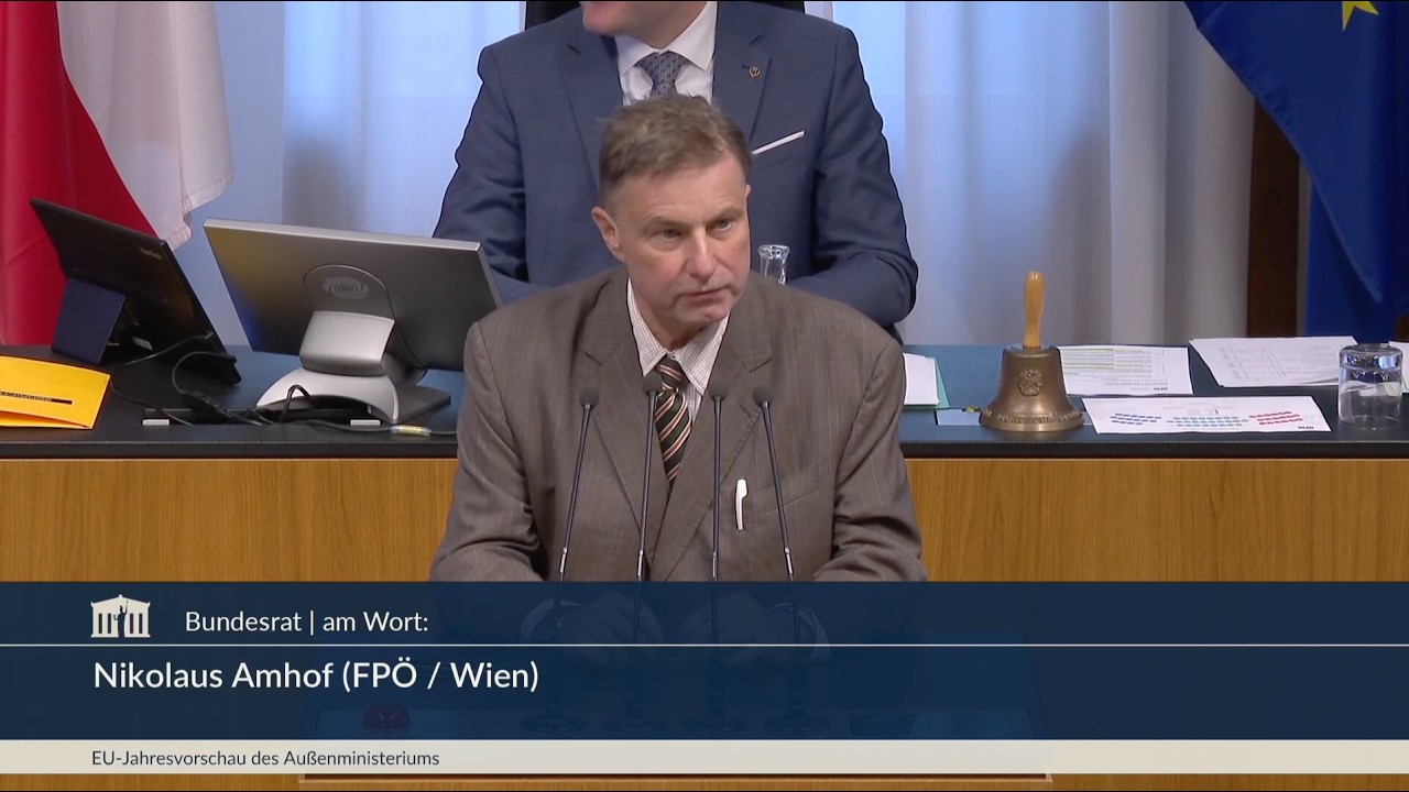 Nikolaus Amhof - EU-Jahresvorschau des Außenministeriums (2. WM) - 10.4.2026