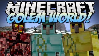 Minecraft | GOLEM WORLD! (Mo' Golems!) | Mod Showcase [1.6.2]