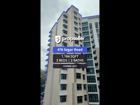 476 Segar Road, 476 Segar Road, 3 Bedrooms, 1,184 sqft, HDB Flat For Sale, by KOH YONG JIAN, 500161508 - PropertyGuru.com.sg