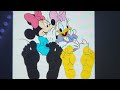 Minnie Mouse And Daisy Duck Feet
