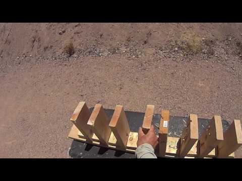 Penetration test of 9mm, .223/5.56 and 5.45mm in wall stud materials (2x6's)