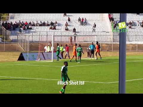 Francisco Madinga of BE FORWARD Wanderers cheeky goal against TN Stars