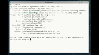 Journalctl - Viewing the logs in Systemd based Linux distributions