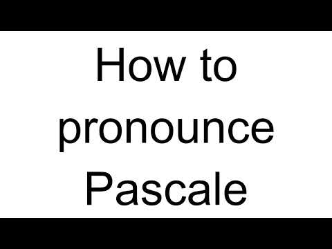 How to Pronounce Pascale (French)
