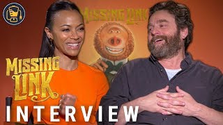 Download lagu Zoe Saldana and Zach Galifianakis on Missing Link and More mp3