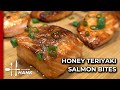 Air Fryer Honey Teriyaki Salmon Bites