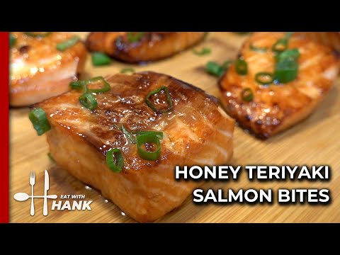 Air Fryer Honey Teriyaki Salmon Bites