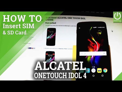 How to Insert SIM and SD in ALCATEL ONE TOUCH IDOL 4
