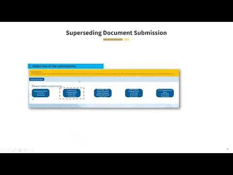 Making Superseding Document Submission 