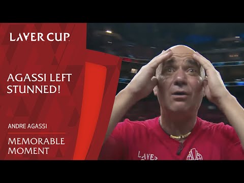 Andre Agassi Stunned by Set Point | Laver Cup 2025
