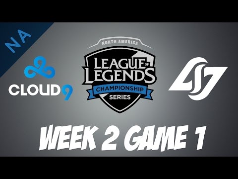 Cloud 9 vs CLG | Game 1 | HIGHLIGHTS | NA LCS W2D3 2017 Spring split