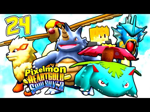 BATTLING BLUE in PIXELMON! - Minecraft Pixelmon HEARTGOLD and SOULSILVER! - Episode 24