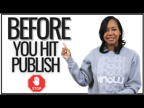 The Ultimate Self Publishing Checklist: Don't Publish Without This!