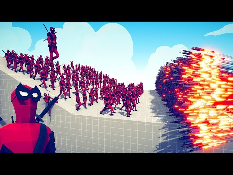 100x DEADPOOL + GIANT DEADPOOL vs 5x EVERY GOD - Totally Accurate Battle Simulator 2023