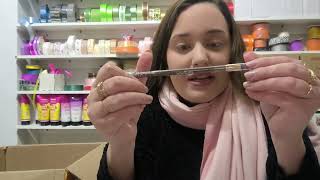 Abertura de caixa maquiagem e skin Care 