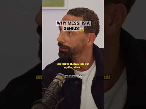 WHY Messi IS A GENIUS😱 (Rio Ferdinand and Vidic)