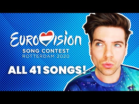 Reacting to Eurovision 2020 (All 41 Songs)
