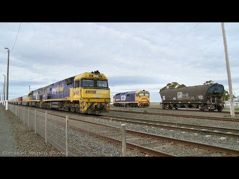 6MP4 Pacific National / TOLL Container Train (19/6/2020) - PoathTV Australian Railways