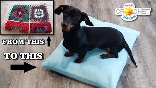 Old Blanket To Pet Bed - What To Do With It All!