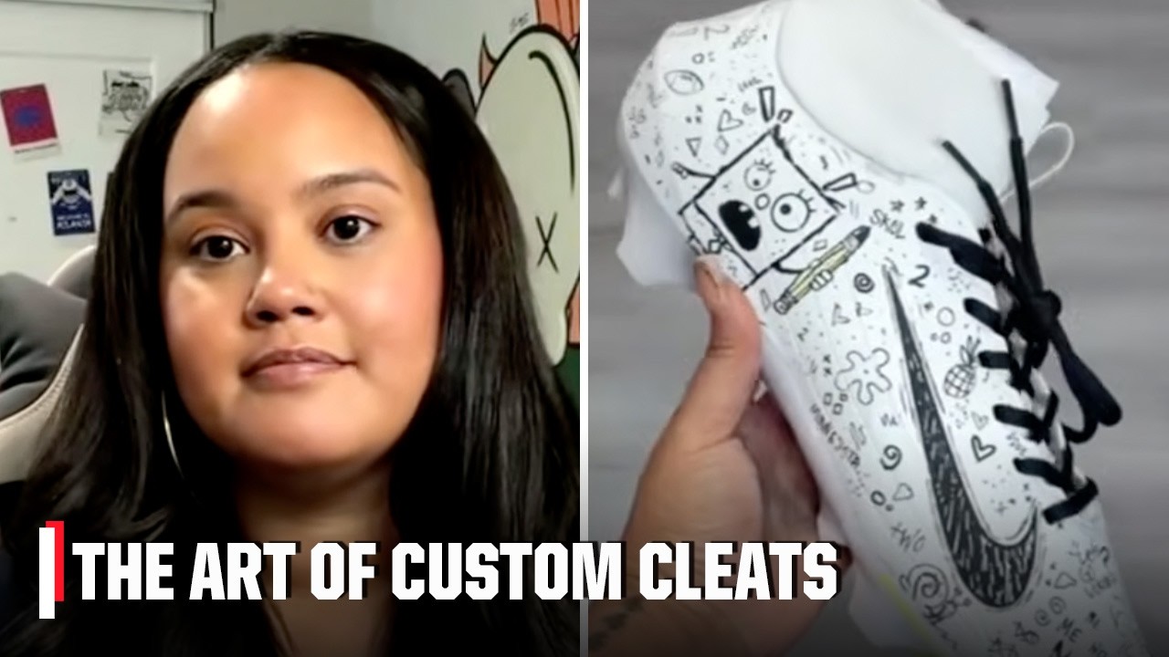 Meet 'The Cleat Girl' 👟🎨 Jelishka Maldonado talks custom cleats and sneakers | Vibe Check