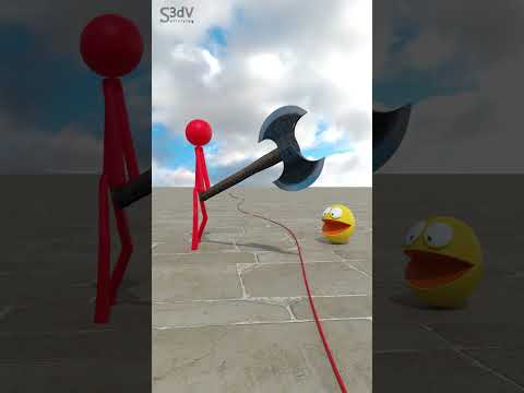 HELP Pacman Save Homes 🙏😂 #friendship #pacman #stickman #domino #tnt