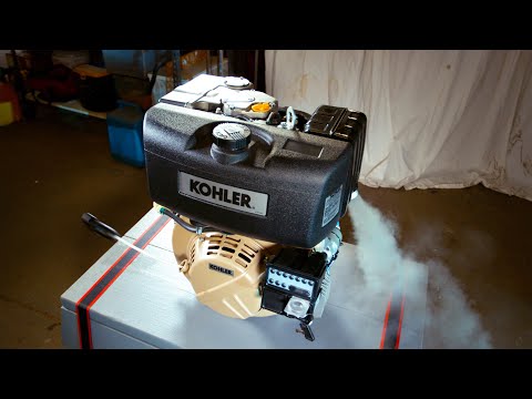 10Hp Kohler Diesel Engine First Start Up (on Biodiesel)