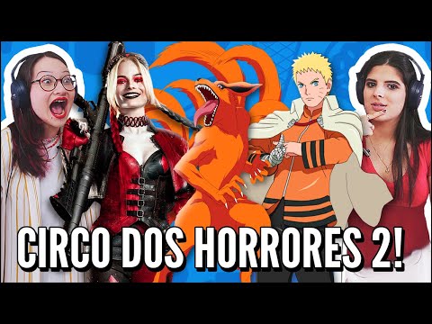 JOVENS REAGEM A 7 MINUTOZ - CIRCO DOS HORRORES 2, RAP DO SHARINGAN E RAP DO NARUTO E KURAMA