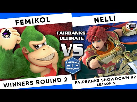 Fairbanks Smash Showdown #2 S5: Femikol (DK, Dark Pit) vs Nelli (Roy, ROB) SSBU - Winners R2