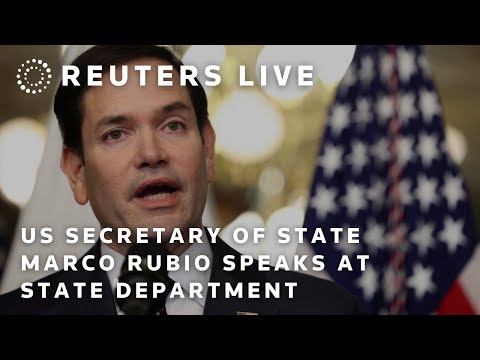 LIVE: US Secretary of State Marco Rubio speaks at State Department