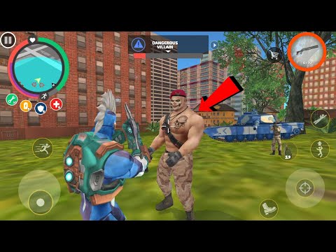 Rope Hero: Vice Town (Rope Hero Fight New Skull Boss) Skull Tattoo on Chest - Android Gameplay HD