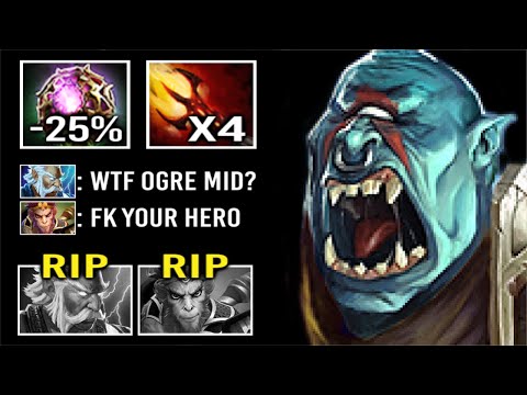 MID Ogre Magi w/ Octarine + Dagon 5 is Crazy Burst DMG Non-Stop Multicast Delete All Enemies Dota 2