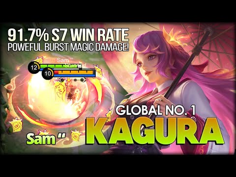 Umbrella Girl with Powerful Burst Magic Damage! Sam ‘‘ Global No. 1 Kagura - MLBB