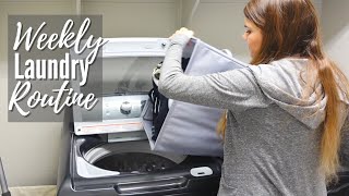 WEEKLY LAUNDRY DAY // CLEANING MOTIVATION // CLEANING MOM