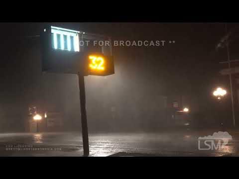 03-02-2023 Honey Grove, TX  - Tornado Warned Storm - Power Flashes/Sparks Flying - High Wind
