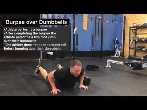 Burpees over dumbbells demo