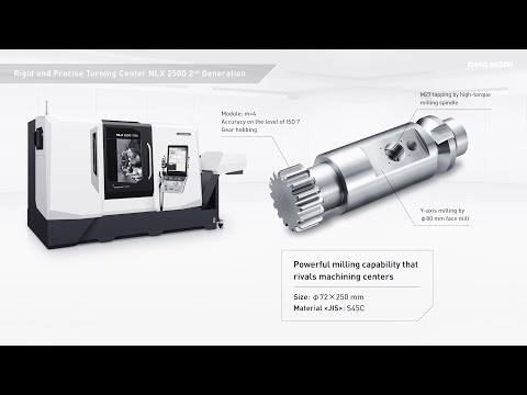 Turning Center NLX 2500 2nd Generation : Powerful milling capability that rivals machining centers