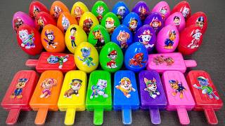Paw Patrol Slime Coloring With Clay 🌈 Chase, Marshall, Skye, Everest | Oddly Satisfying
