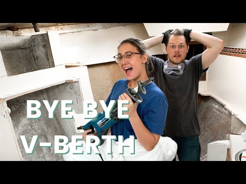 Ripping out our v-berth, the DIY sailboat refit begins | Sailing Calliope [Ep. 2]