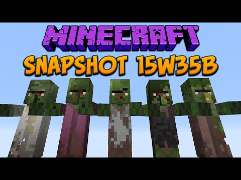 xisumavoid - Minecraft 1.9 Snapshot 15w35b New Zombie Villager Skins!