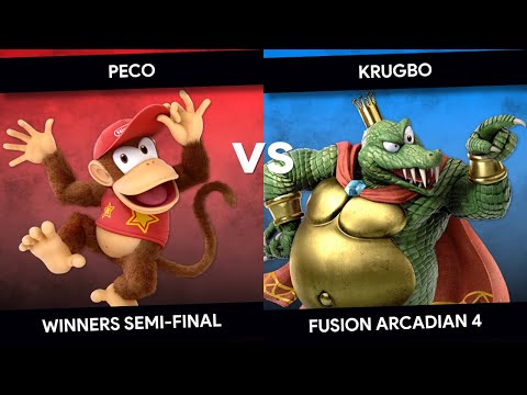 Fusion Arcadian #4 - Peco (Diddy Kong) vs Krugbo (King K Rool) - Winners Semi-Final