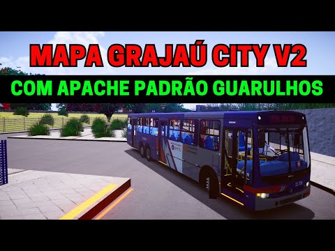 🔴Gameplay Com Apache S21MB Mapa Grajaú City V2 Linha 6053 | Proton Bus Simulator | Mods Mapas