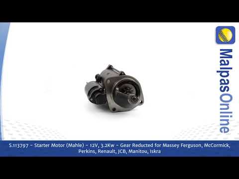 S.113797 - Starter Motor (Mahle) - 12V, 3.2Kw - Gear Reducted  for Massey Ferguson, McC...and more.