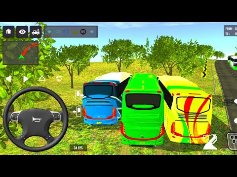 Coach Bus Simulator India Off Road Driving Bus Game Simulator 2025 Gameplay Video #bus #game #gaming