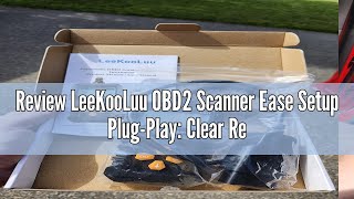 Review LeeKooLuu OBD2 Scanner Ease Setup Plug-Play: Clear Reset Engine Error Code Professional Code
